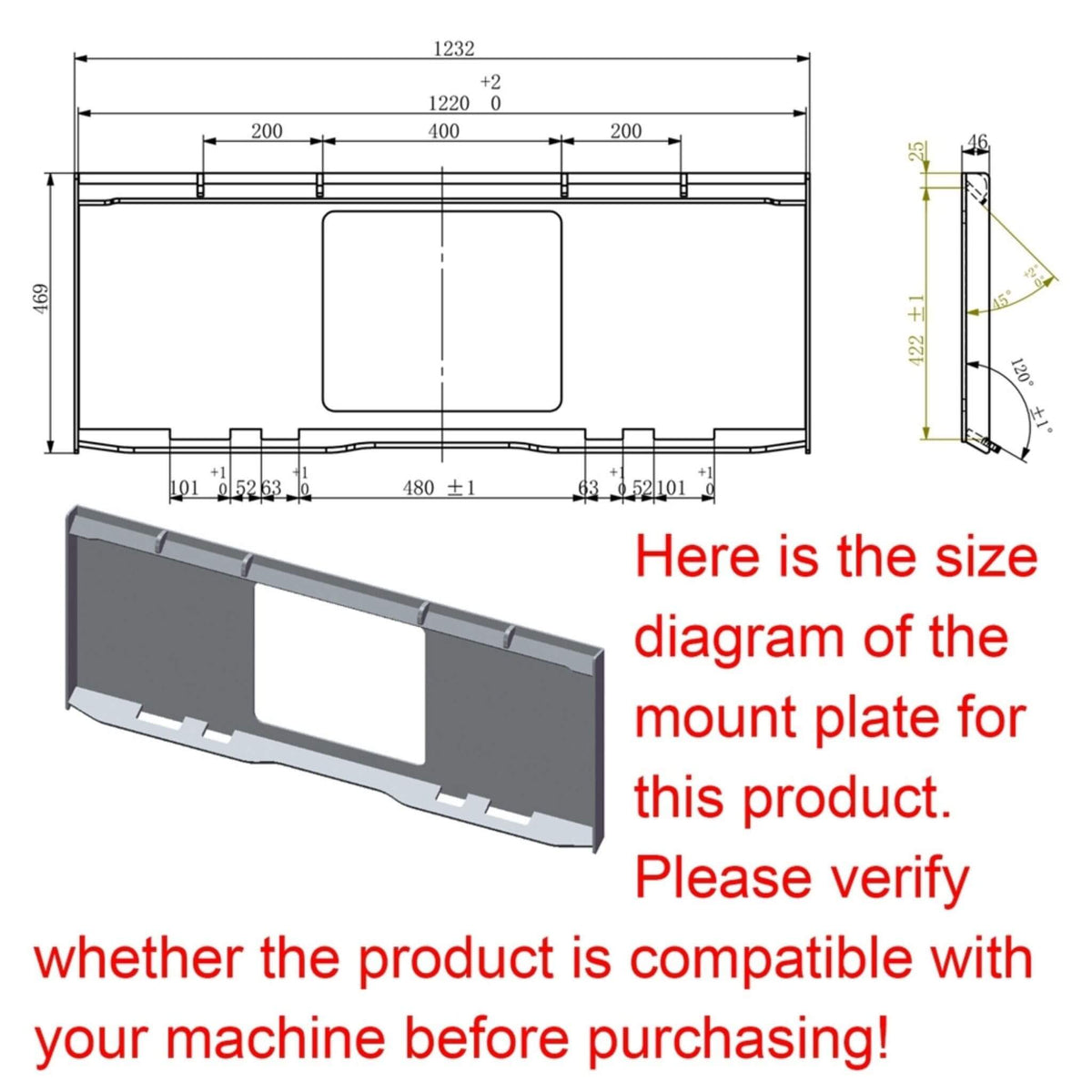 Heavy-Duty Hydraulic Grapple Rock And Pole Claw Skid Steer Attachment (SAK68042)