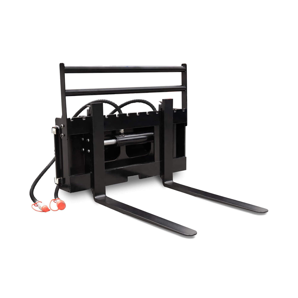 Heavy-Duty Skid Steer Pallet Fork Attachment With Lateral Shift (SAK29135)