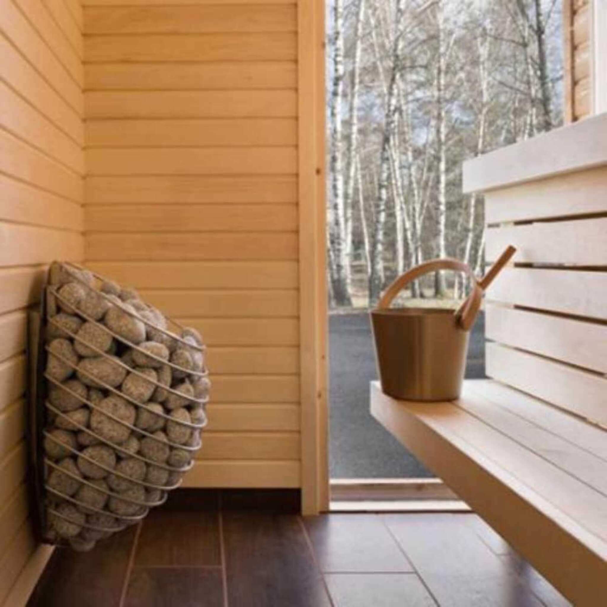 Huum Drop 240V SGS Listed Wall Mount Sauna Heater With UKU Local Digital Controller & Sauna Stones (SAK43120)
