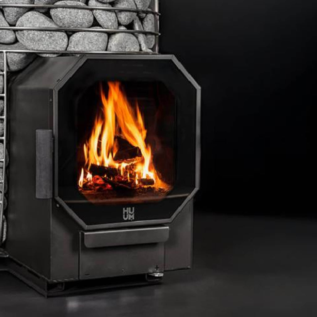 Huum Hive Flow Mini 8.5KW Wood-Burning Sauna Stove With Ash Drawer & Sauna Stones [H1017012] (SAK17895)