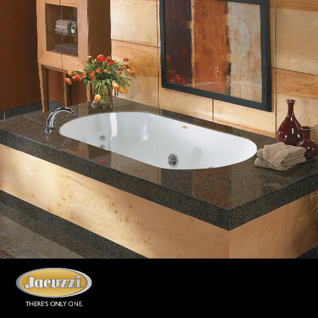Jacuzzi Duetta 66-Inch Drop-In Air Tub With Right Pump [JDUE6642ACR4CXW/Y] (SAK65647)