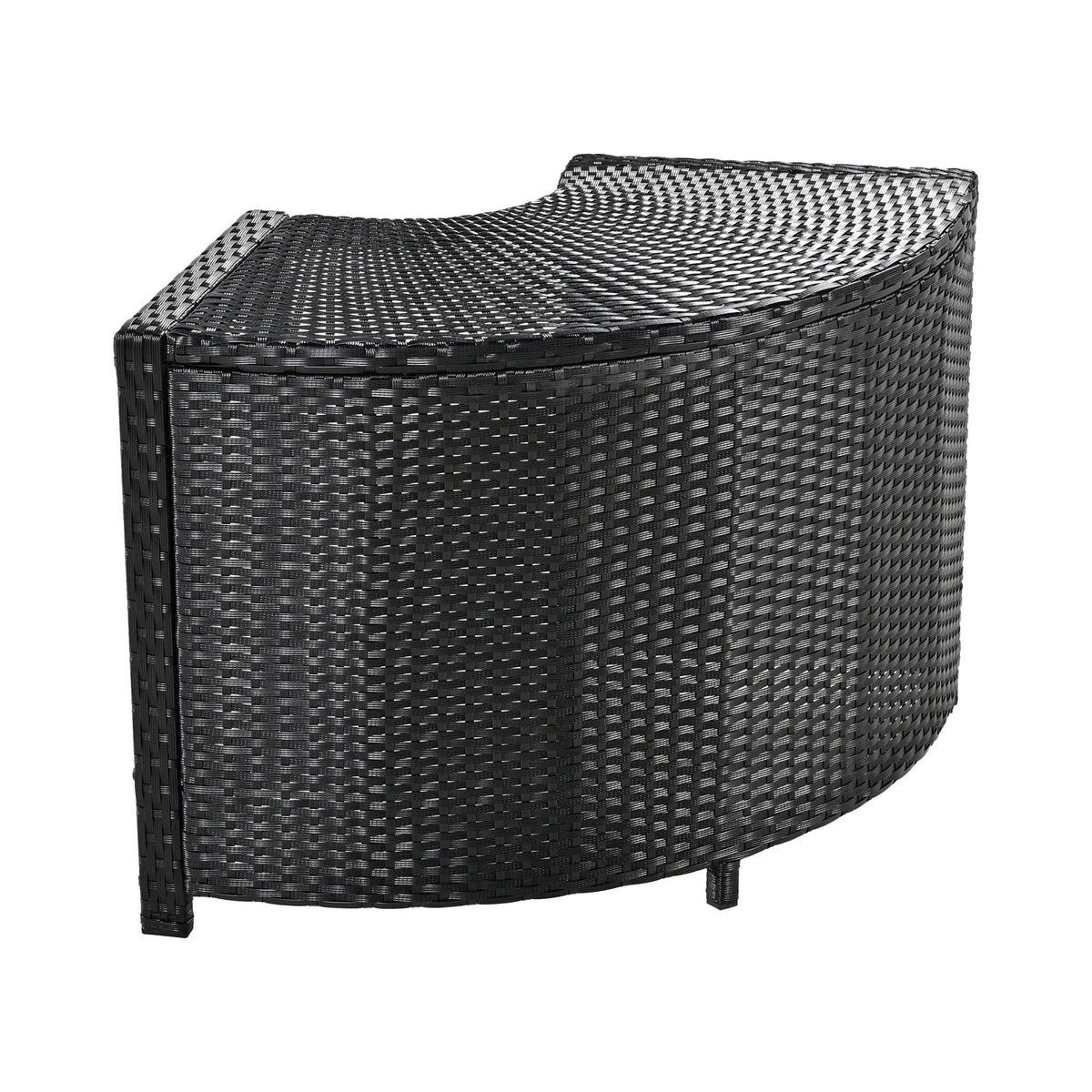 Alora Large Outdoor Quadrilateral Spa Surround Rattan Sectional Sofa Set With Storage Compartments (SAK80217)