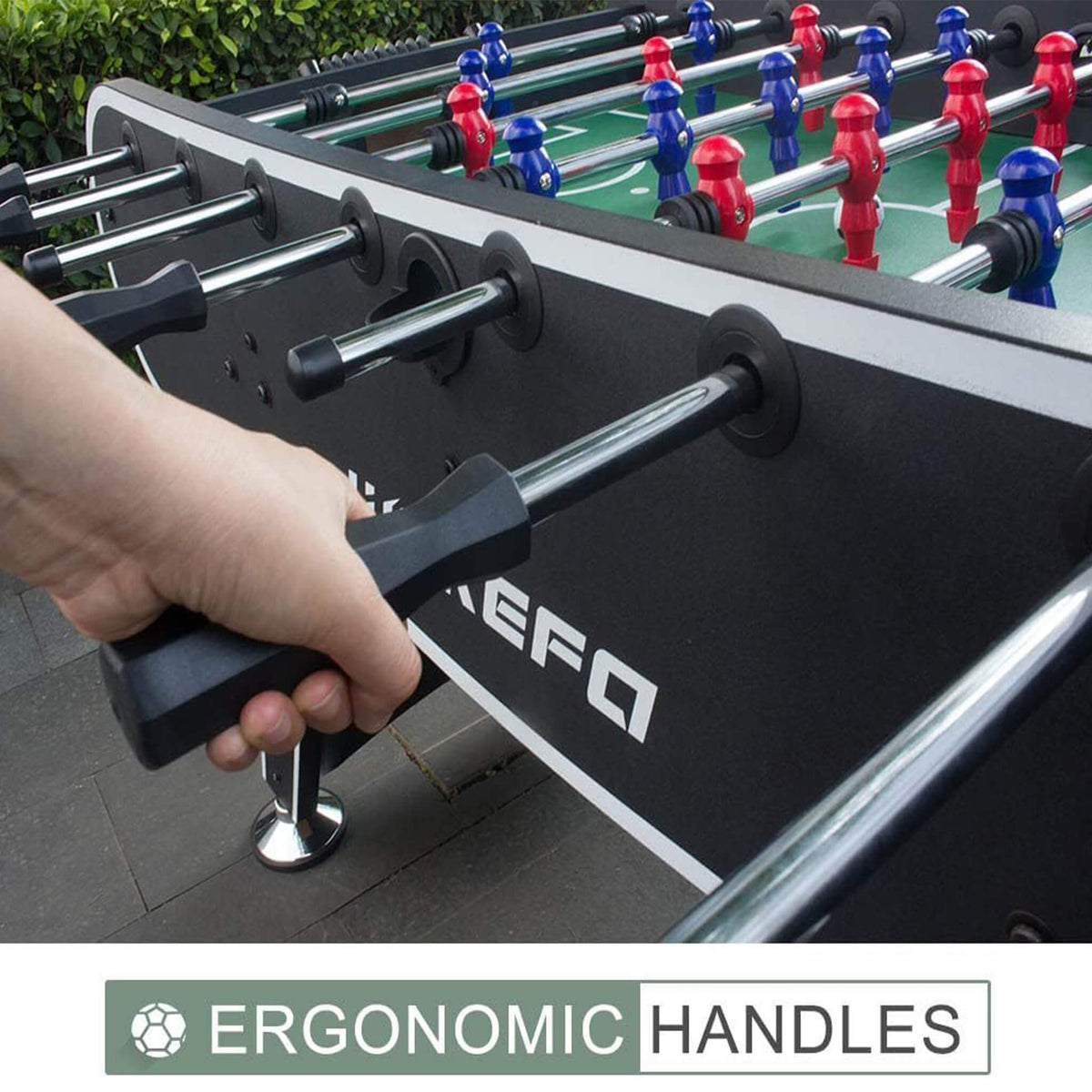 Large 56-Inch Premium Full-Size Soccer Foosball Game Table (SAK96312)