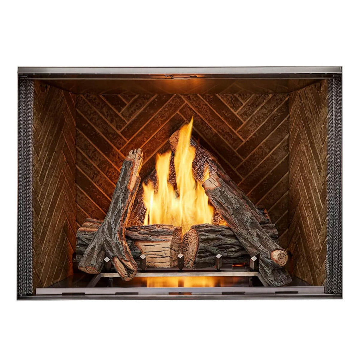 Majestic Courtyard 55K BTU 42-Inch Traditional Outdoor Gas Fireplace With Stacked Concrete Refractory [ODCOUG-42TS] (SAK75312)
