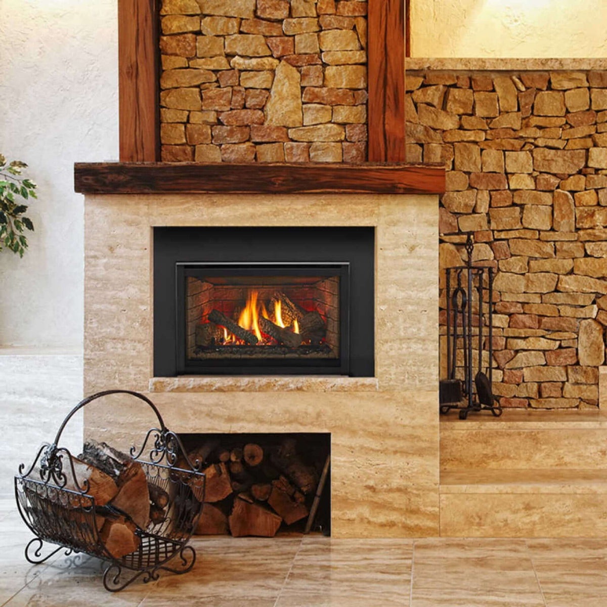 Majestic Meridian 42-Inch Platinum Natural Gas Fireplace [MER42PN] (SAK51823)