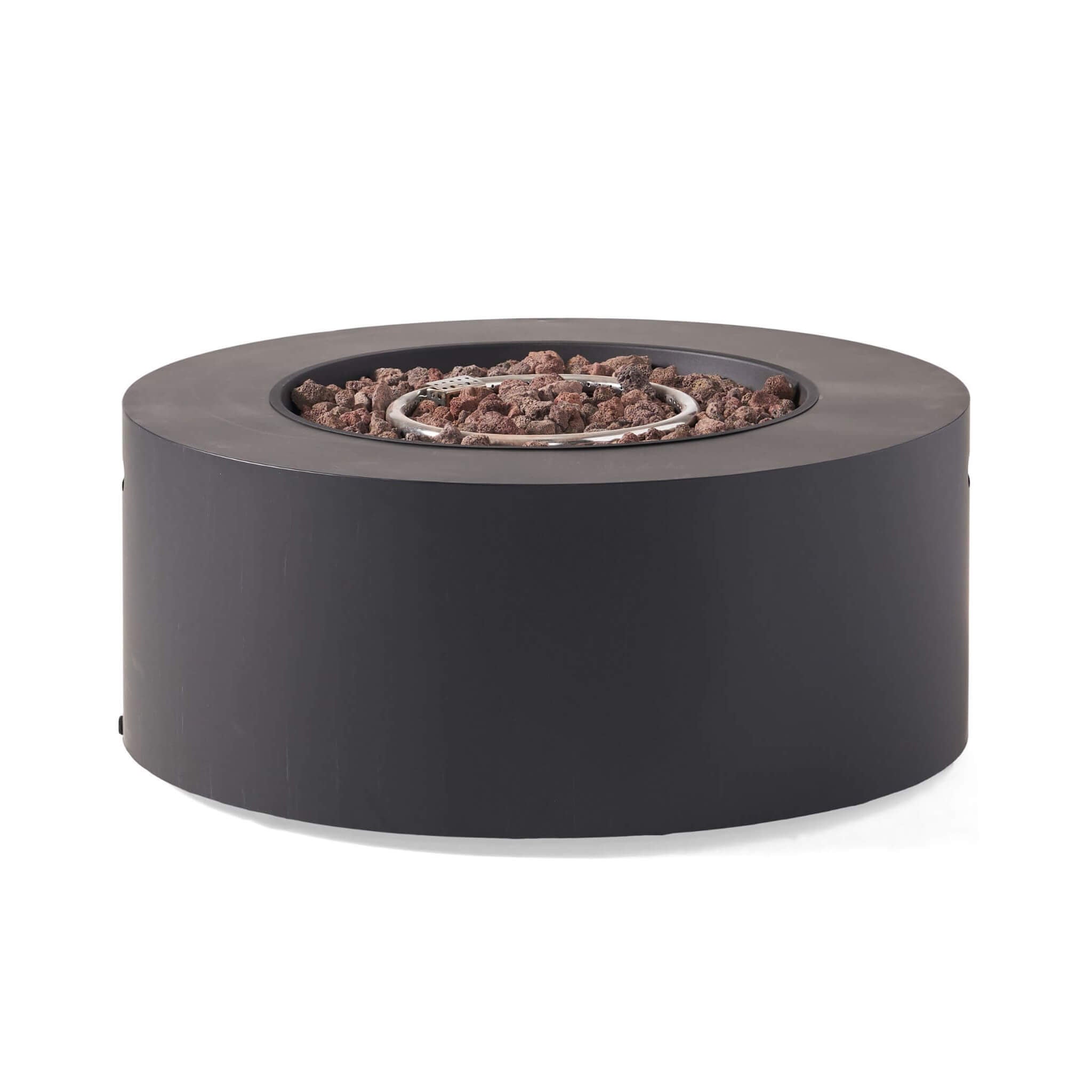 Alora Modern 32-Inch 40K BTU Round Iron Propane Fire Pit (SAK29102)