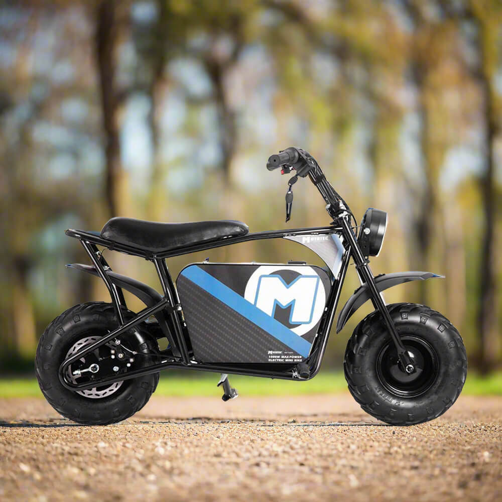 MotoTec 1000W 48V/12AH Electric Powered Mini Bike, Black (SAK17859)