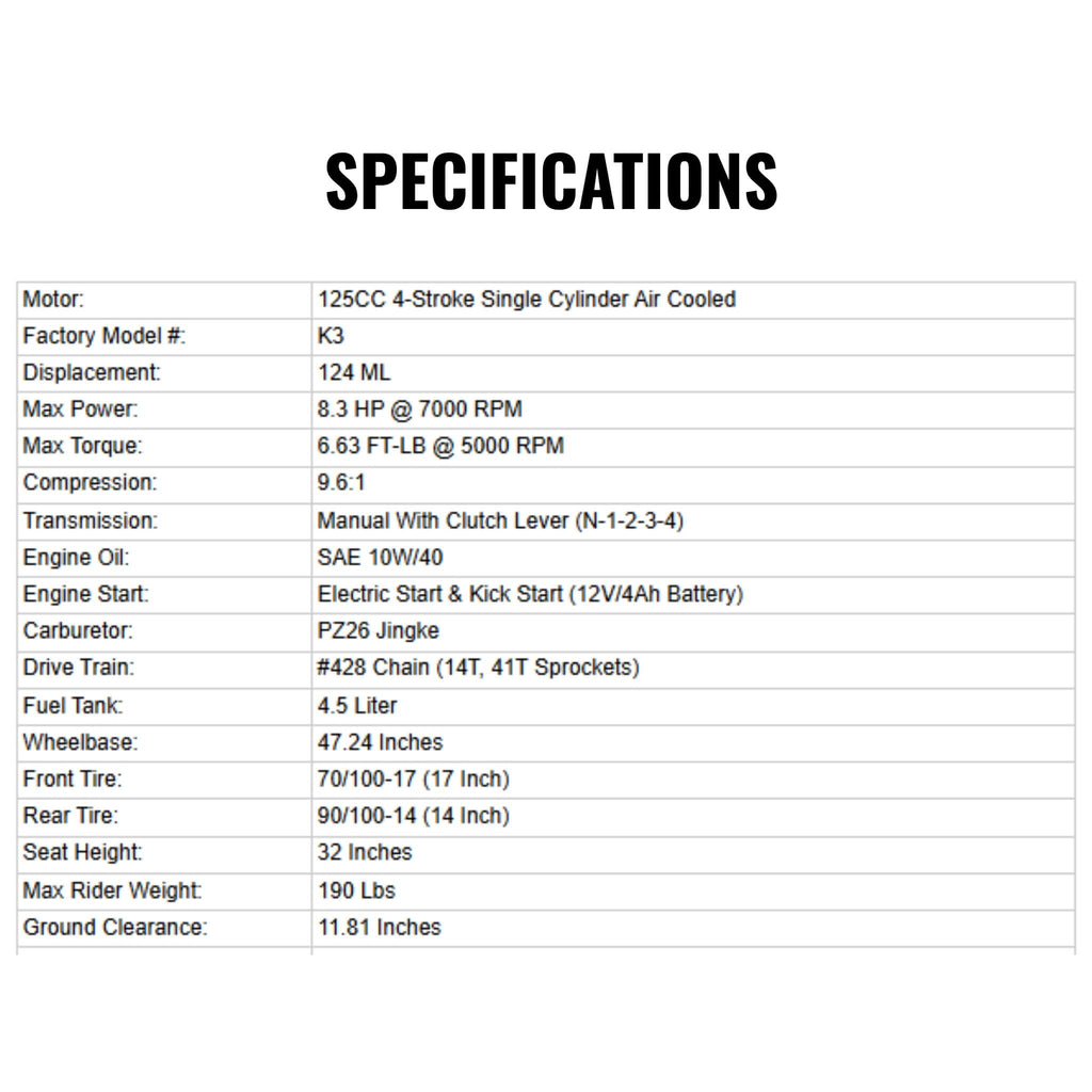 MotoTec Thunder 50CC 2-Stroke Kids Gas Dirt Bike (SAK37480)
