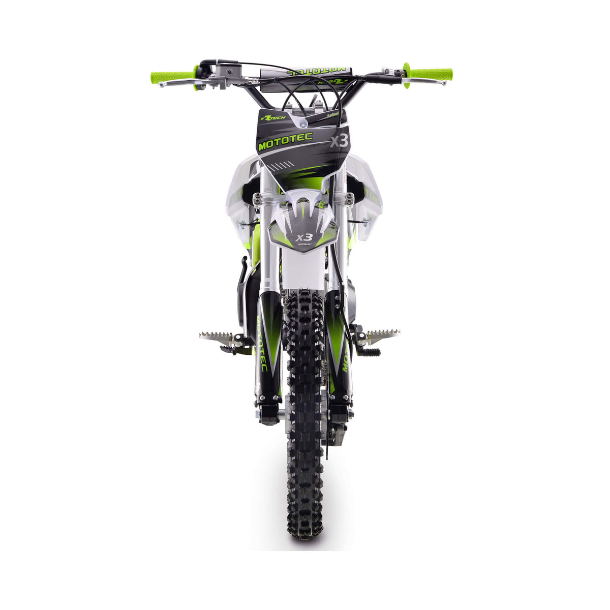 MotoTec X3 125CC 4-Stroke Green Gas-Powered Dirt Bike (SAK86035)
