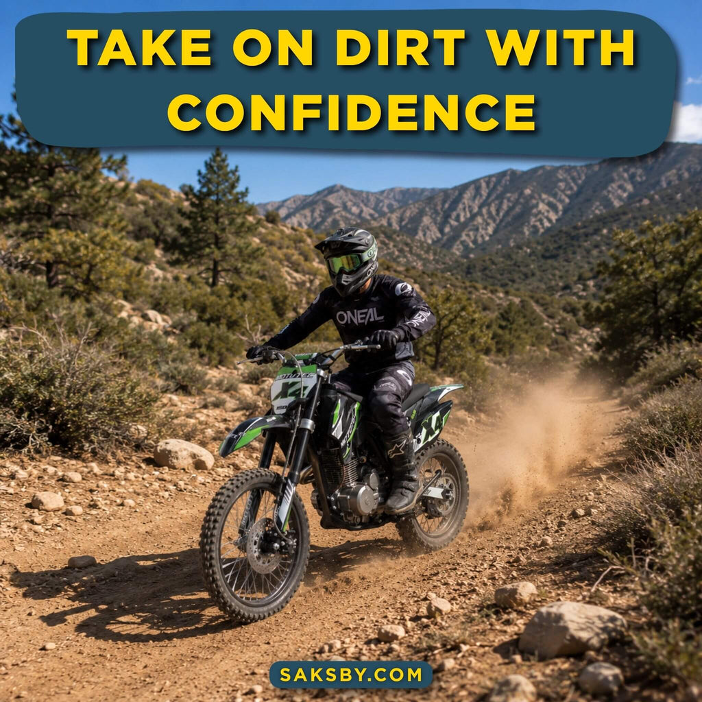 MotoTec X4 150CC 4-Stroke High-Performance Gas-Powered Dirt Bike (SAK95731)