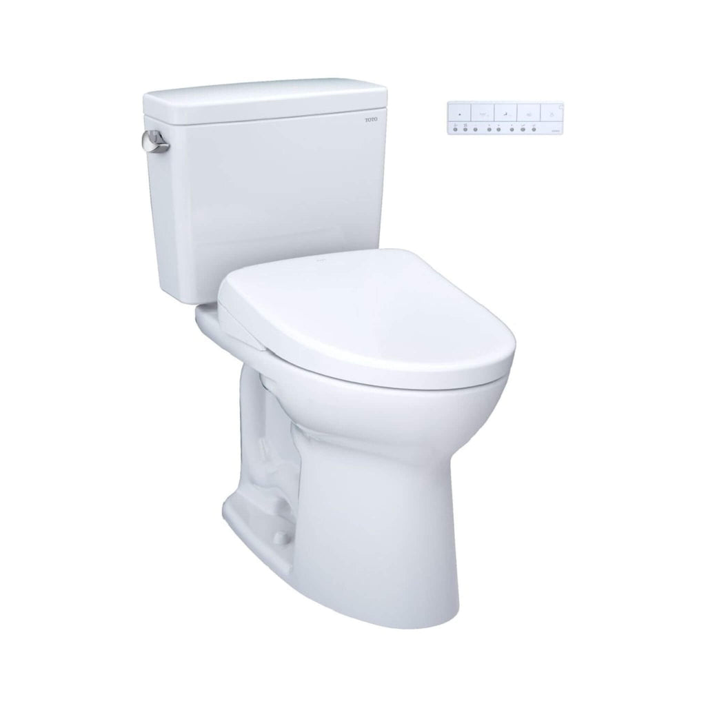 [MW7764726CEFG.10#01] TOTO Drake 1.28 GPF Universal Height Toilet With Washlet S7 Bidet Seat And 10" Rough-In (SAK58267)