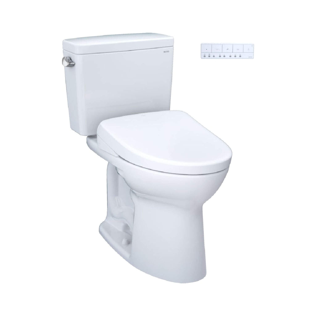 [MW7764736CSFG#01] TOTO Drake 1.6 GPF Elongated Chair Height Toilet W/ Washlet S7A Auto Bidet Seat & EWater+ Technology (SAK56915)