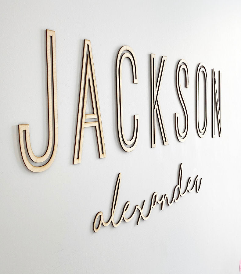 Custom Nursery Wood Name Sign