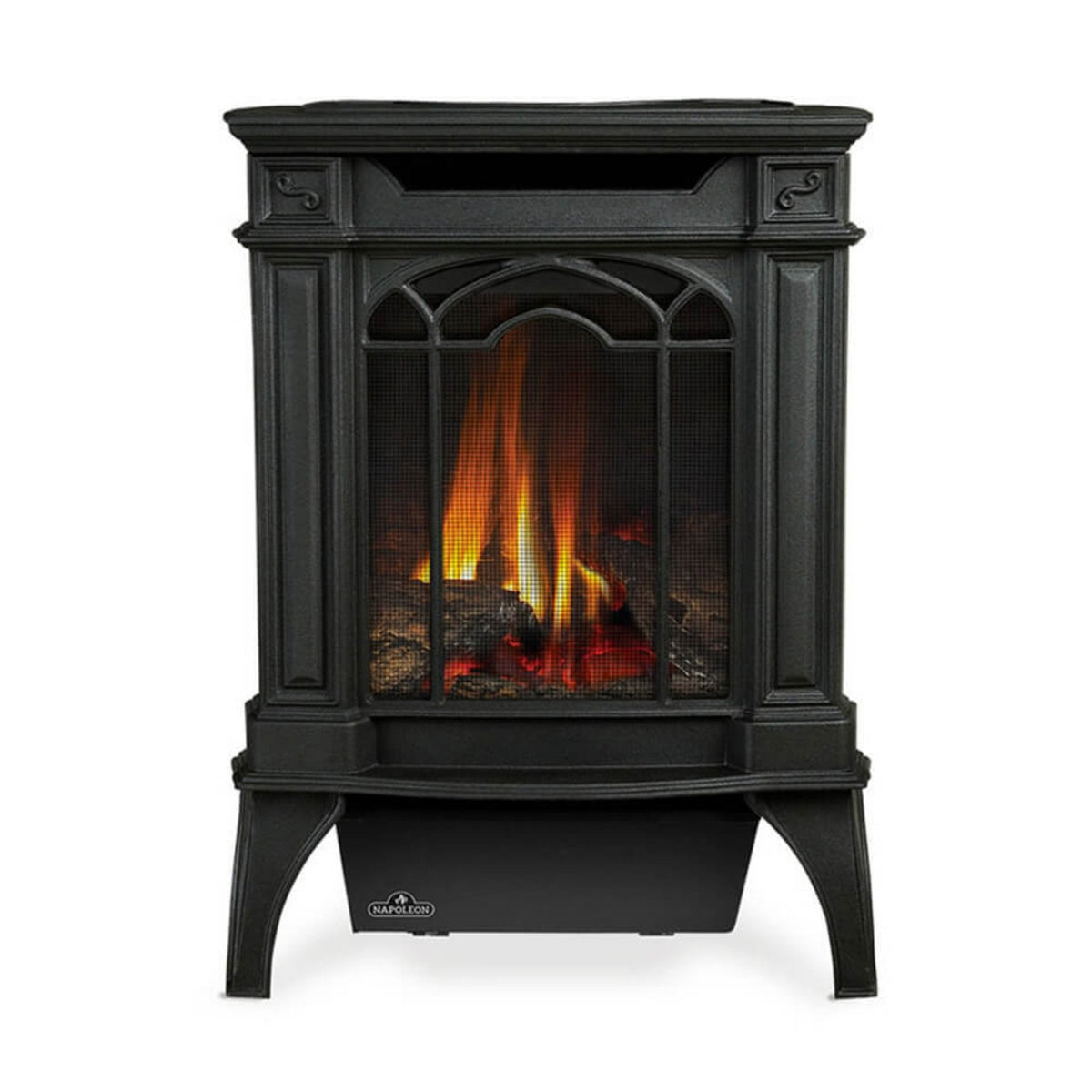 Napoleon Arlington 20 19-Inch Cast Iron Direct Vent Metallic Black Natural Gas Stove [GDS20NE] (SAK18258)