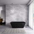 Nuvia Cascade 67-Inch Luxury Freestanding Solid Surface Soaking Bathtub (SAK51920)