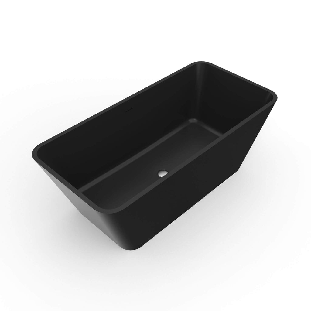 Nuvia Cascade 67-Inch Luxury Freestanding Solid Surface Soaking Bathtub (SAK51920)