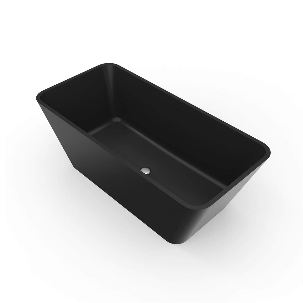 Nuvia Cascade 67-Inch Luxury Freestanding Solid Surface Soaking Bathtub (SAK51920)