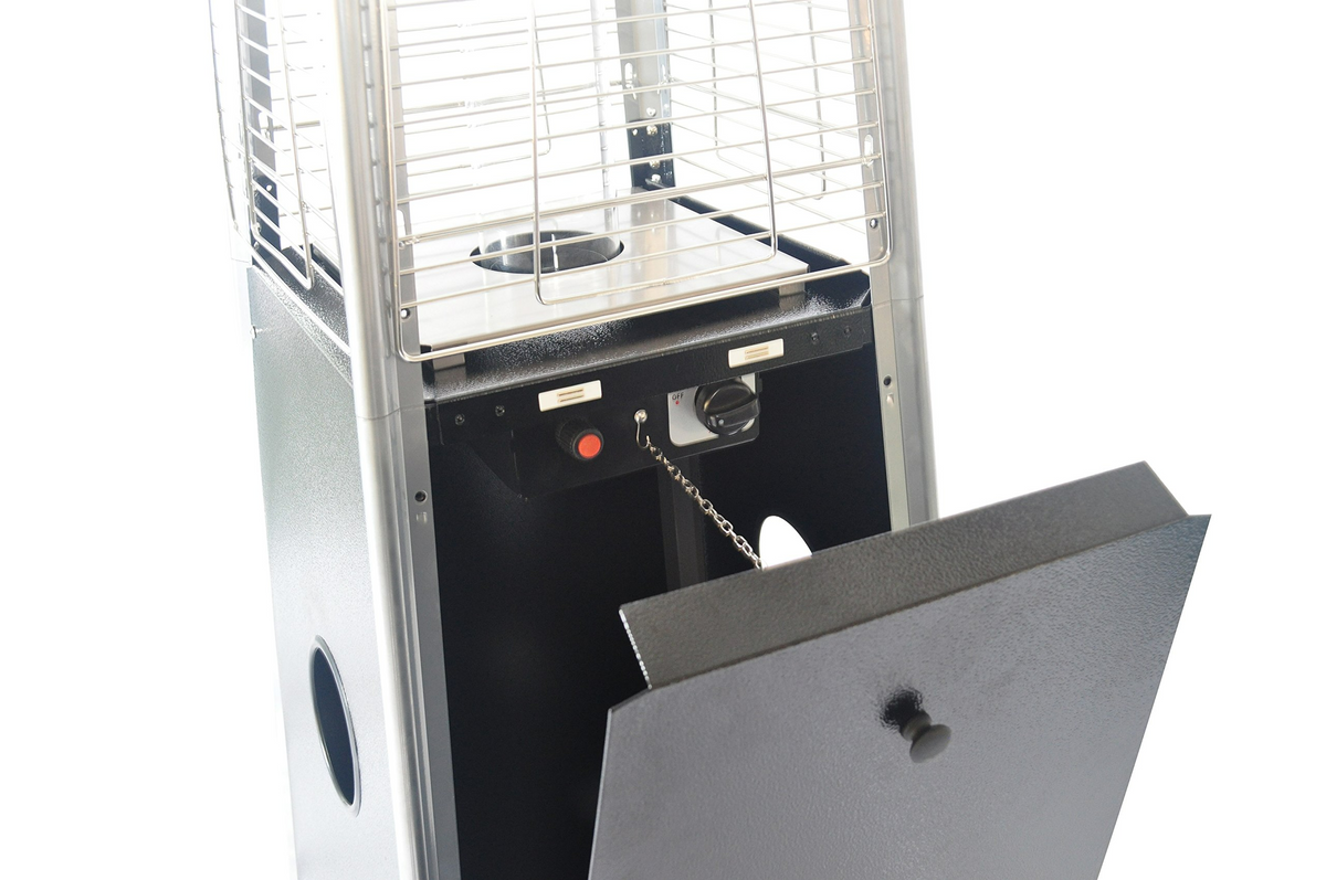 Legacy Heating Outdoor Commercial 40K BTU Quartz Glass Tube Patio Propane Heater With Visible Flame (SAK91398)