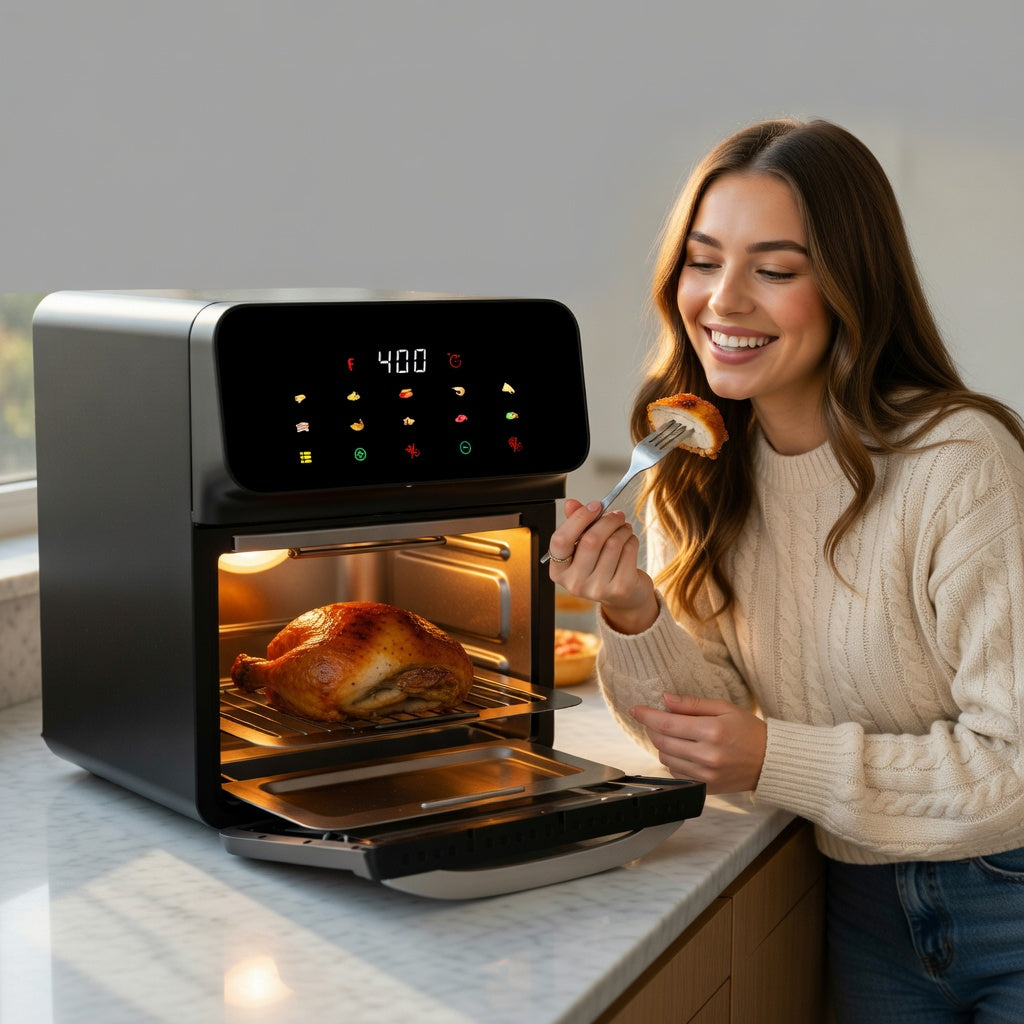 Rotisserie spit included