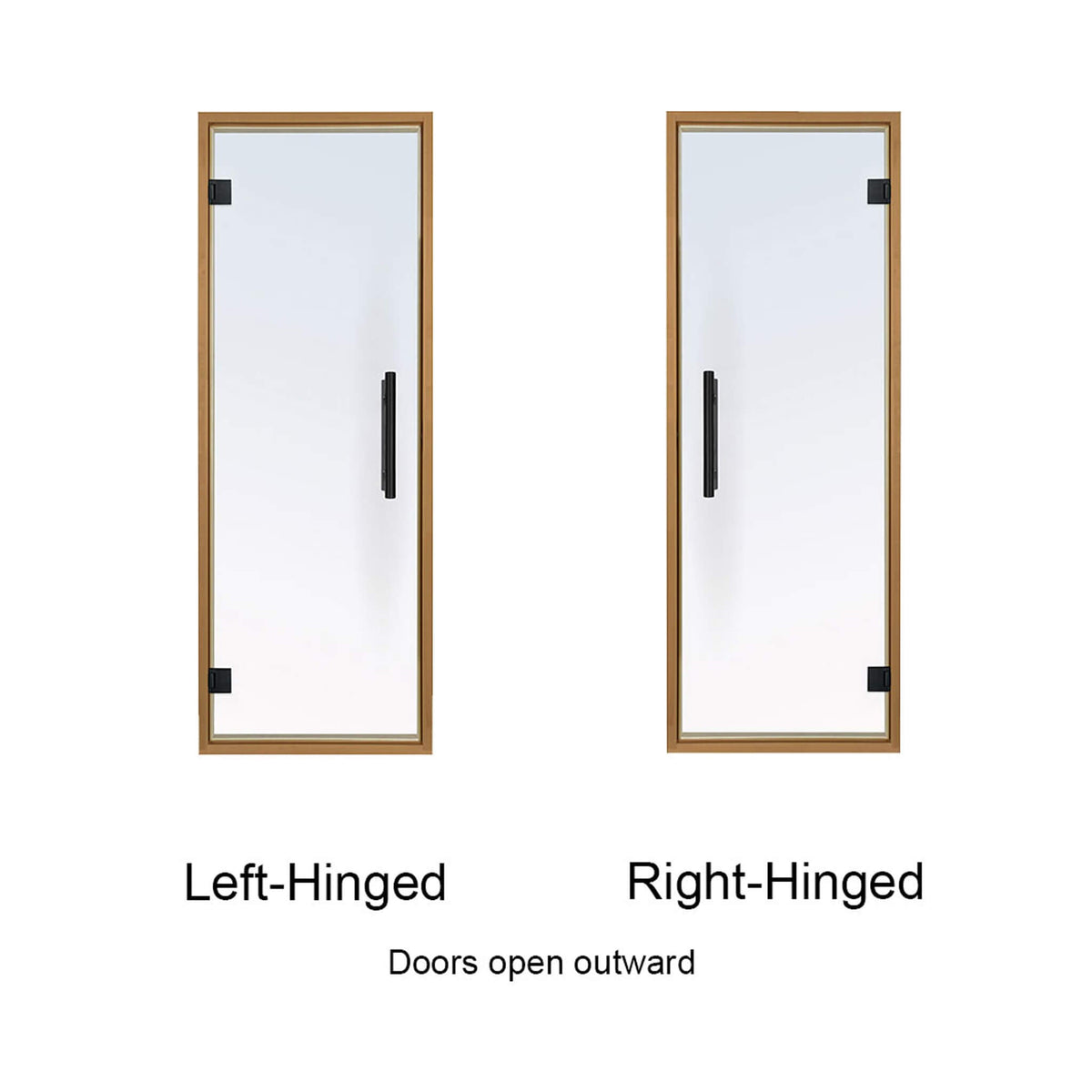 Prosaunas 24X73-Inch Aspen Prehung Tinted Glass Sauna Door (SAK35741)