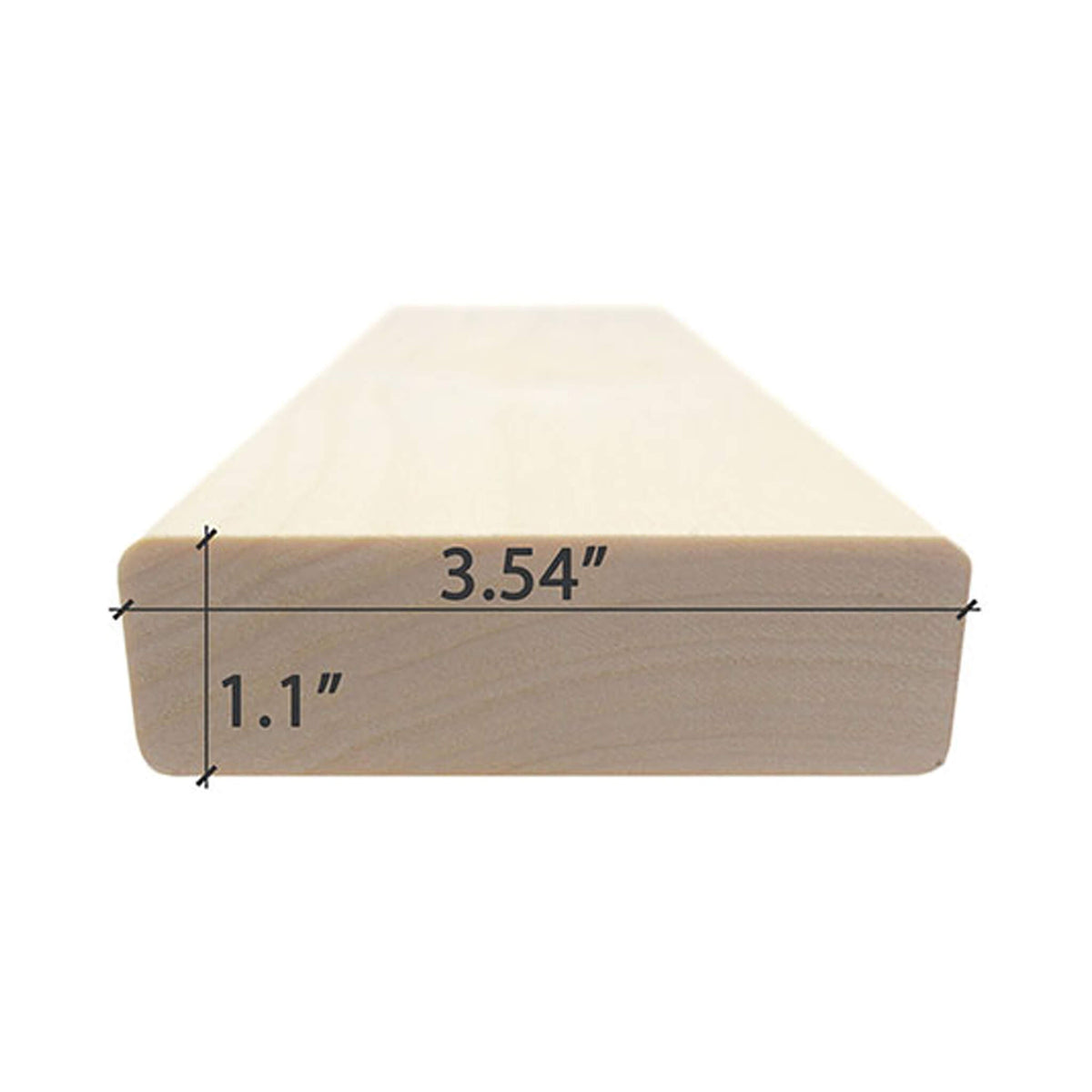Prosaunas Aspen 2X4 S4SEE SHP Sauna Bench Wood With Smooth 4 Sides Eased Edges [Untreated] (SAK36780)