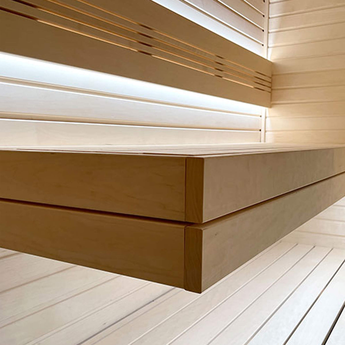 Prosaunas Aspen 2X4 S4SEE SHP Sauna Bench Wood With Smooth 4 Sides Eased Edges [Untreated] (SAK36780)