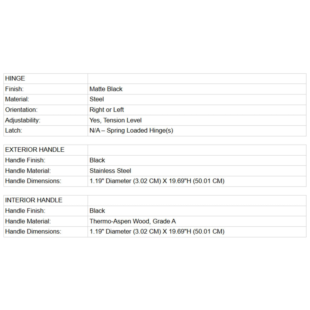 Prosaunas 36X80-Inch Douglas Fir Hemlock Jamb Sauna Door With Dual-Pane Insulated Glass (SAK38145)