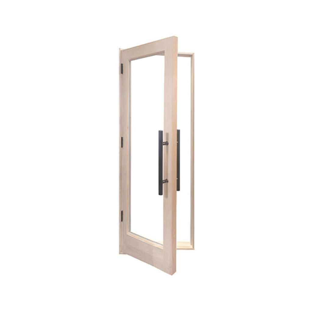 Prosaunas 24X80-Inch Prehung Solid Wood Douglas Fir Sauna Door With Dual-Pane Insulated Glass (SAK25184)