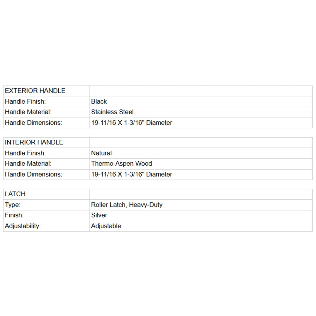 Prosaunas 36X81-Inch Thermo-Aspen Tinted Prehung ADA Glass Sauna Door (SAK15283)