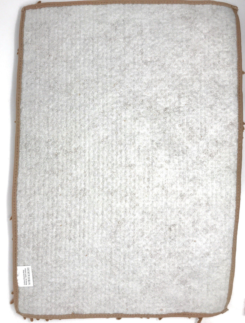 DaDa Bedding Coffee Brown Shaggy Soft Chenille Noodle Carpet Rug Bath Mat