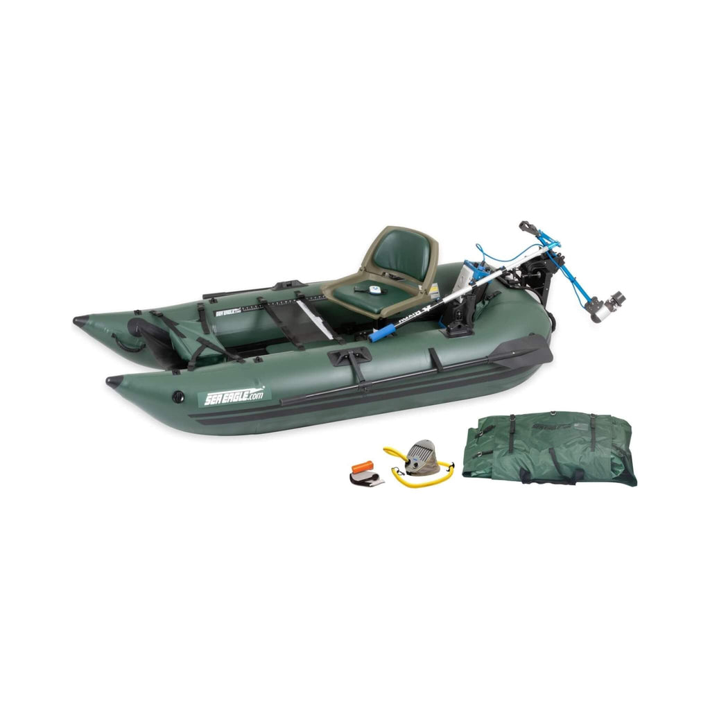 Sea Eagle 1-Person Frameless Pontoon Inflatable Fishing Boat, 9FT [285FPBK] (SAK93163)