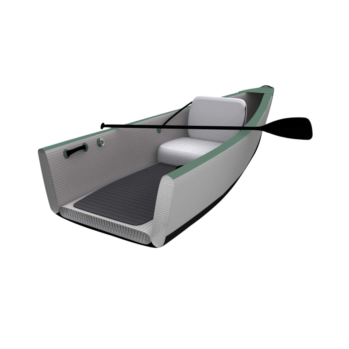 Sea Eagle 3-People TC16 High Pressure All Drop Stitch Inflatable Travel Canoe, 16FT [TC16K] (SAK43086)