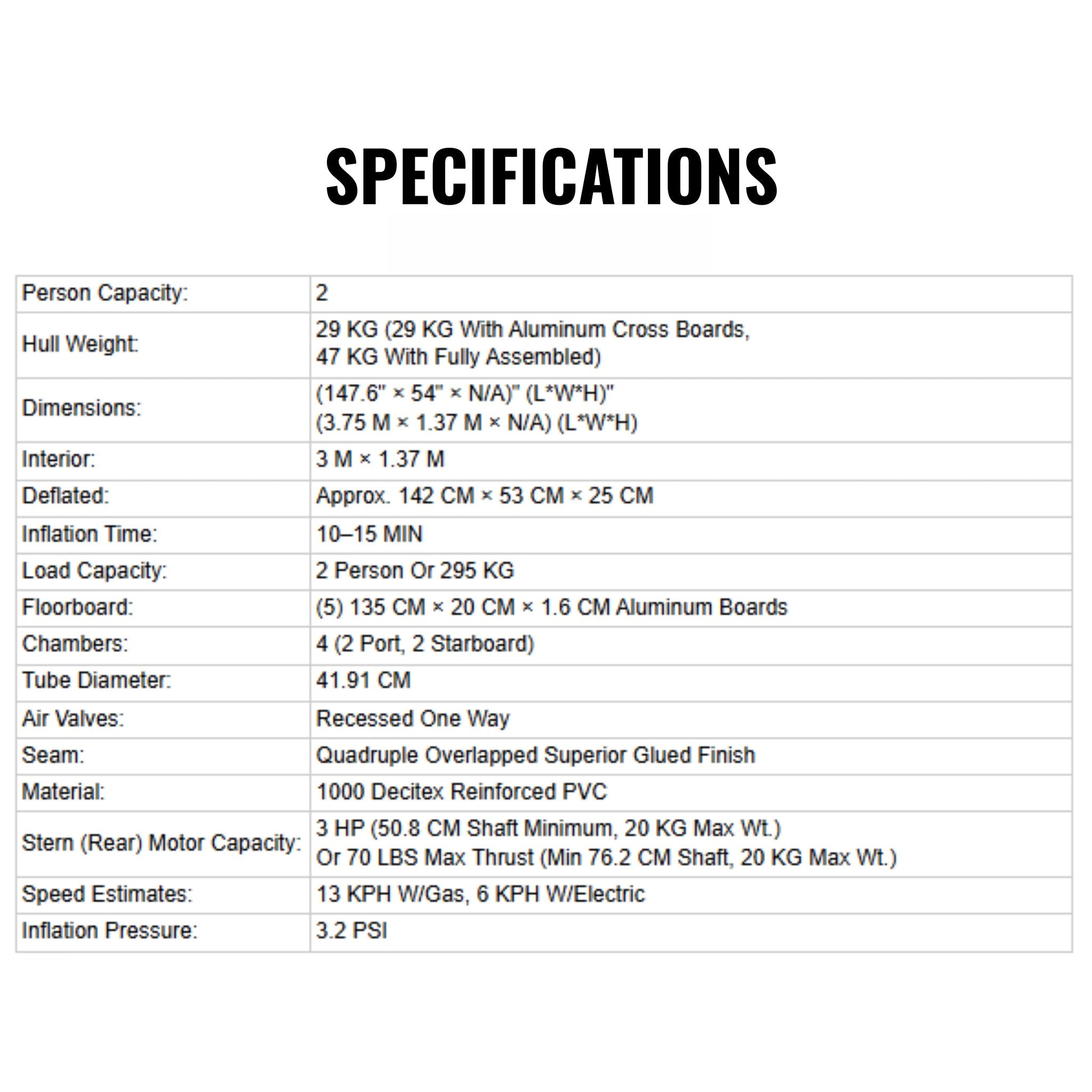 Sea Eagle 375FC FoldCat 2-Persons Inflatable Fishing Lightweight Pontoon Boat [375FCK] (SAK34652)