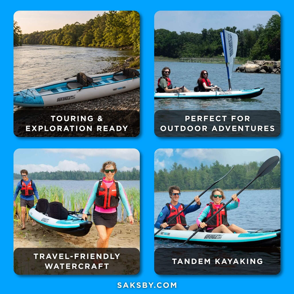 Sea Eagle 385FT FastTrack 12FT 2-Person V-Bottom Inflatable Kayak [385FTK] (SAK25086)