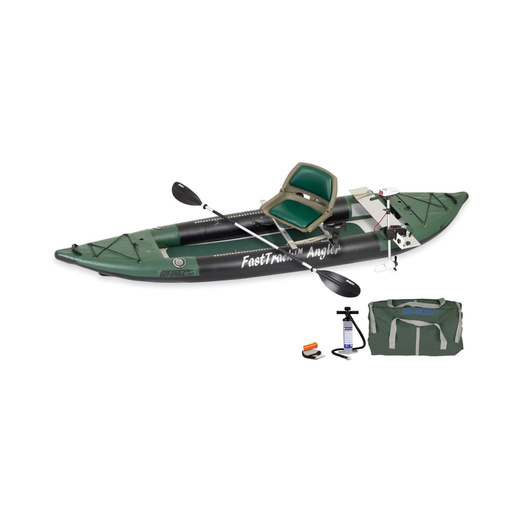 Sea Eagle 385FTA FastTrack 12FT 2- Persons Angler Inflatable Hunter Green Fishing Kayak [385FTAK] (SAK80139)