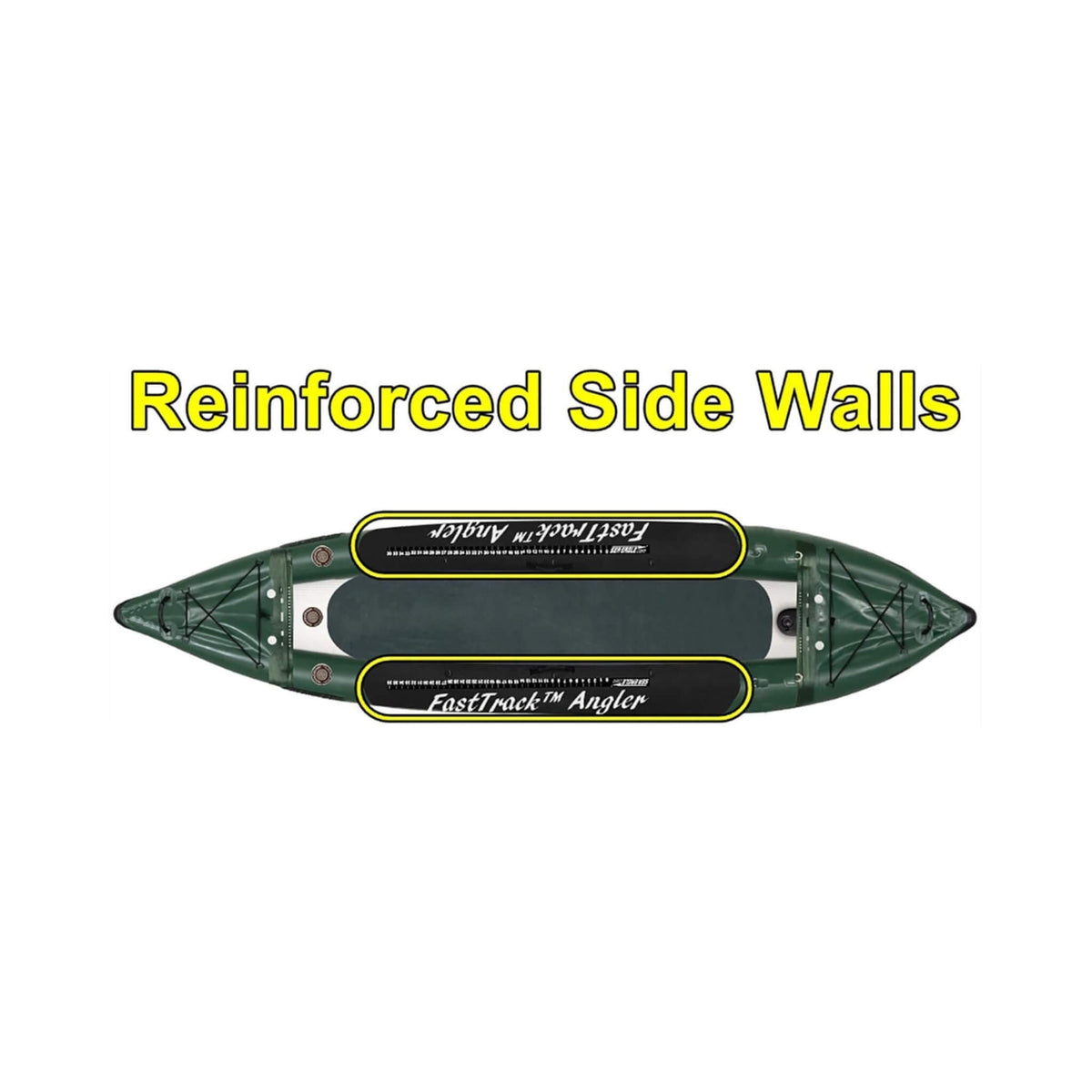 Sea Eagle 385FTA FastTrack 12FT 2- Persons Angler Inflatable Hunter Green Fishing Kayak [385FTAK] (SAK80139)