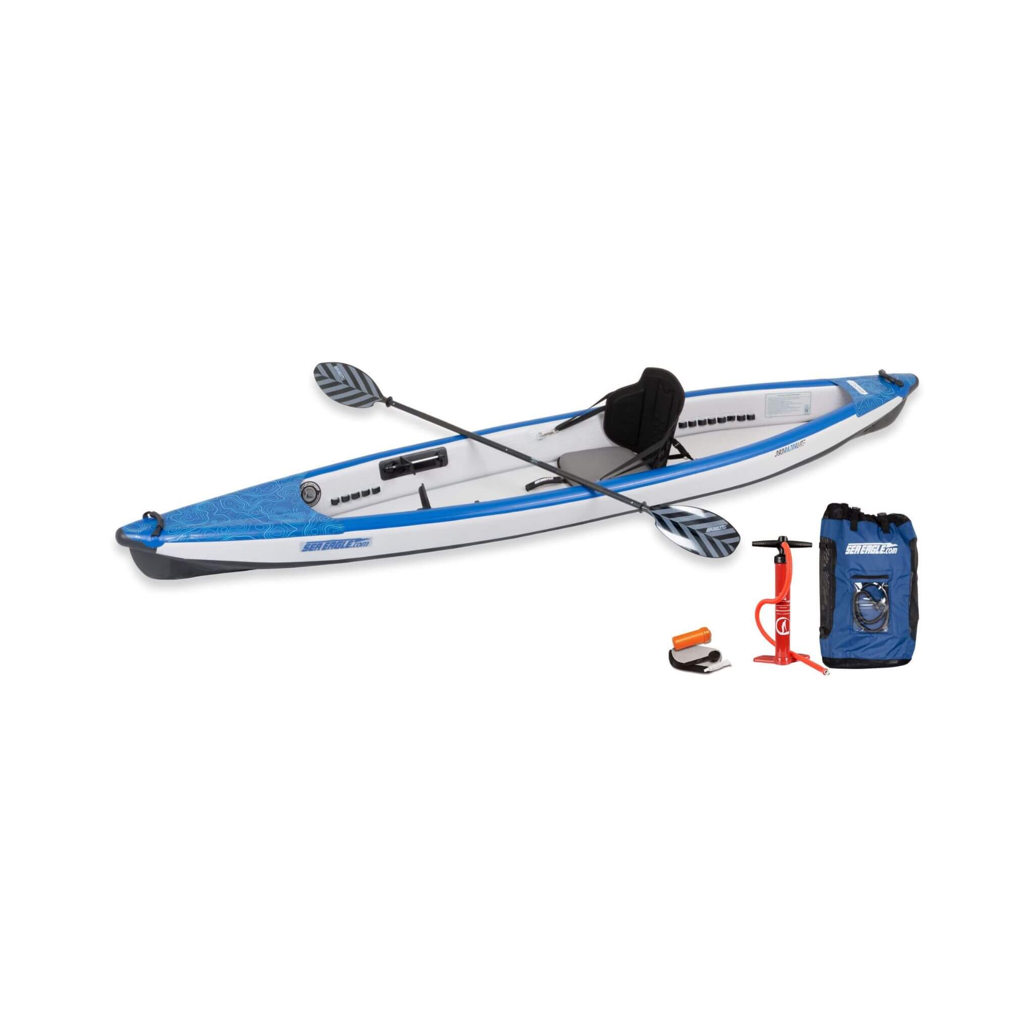 Sea Eagle 393RL RazorLite 1-Person Inflatable Lightweight Kayak With Adjustable Footrests [393RLK] (SAK13961)
