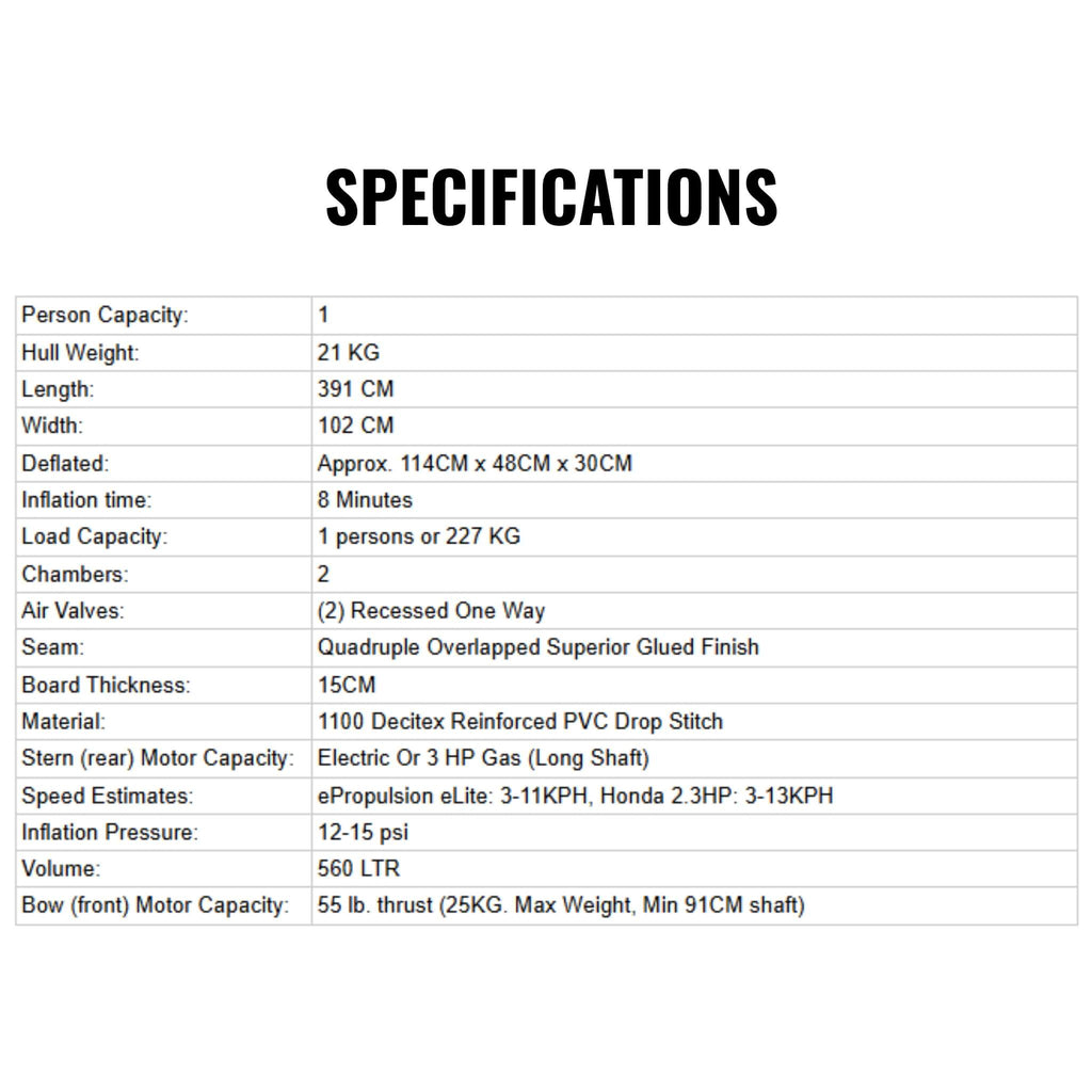Sea Eagle FS1210 FishSUP 1-Person Inflatable Fishing Stand-Up Paddleboard [FS1210K] (SAK79218)