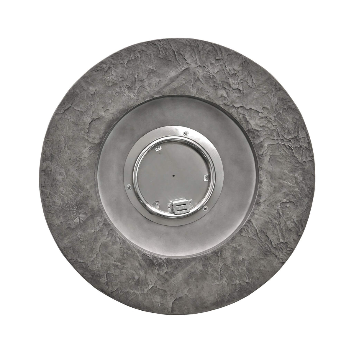 Alora 32-Inch Transitional Outdoor Concrete Round Propane Fire Pit Table, Gray (SAK48268)