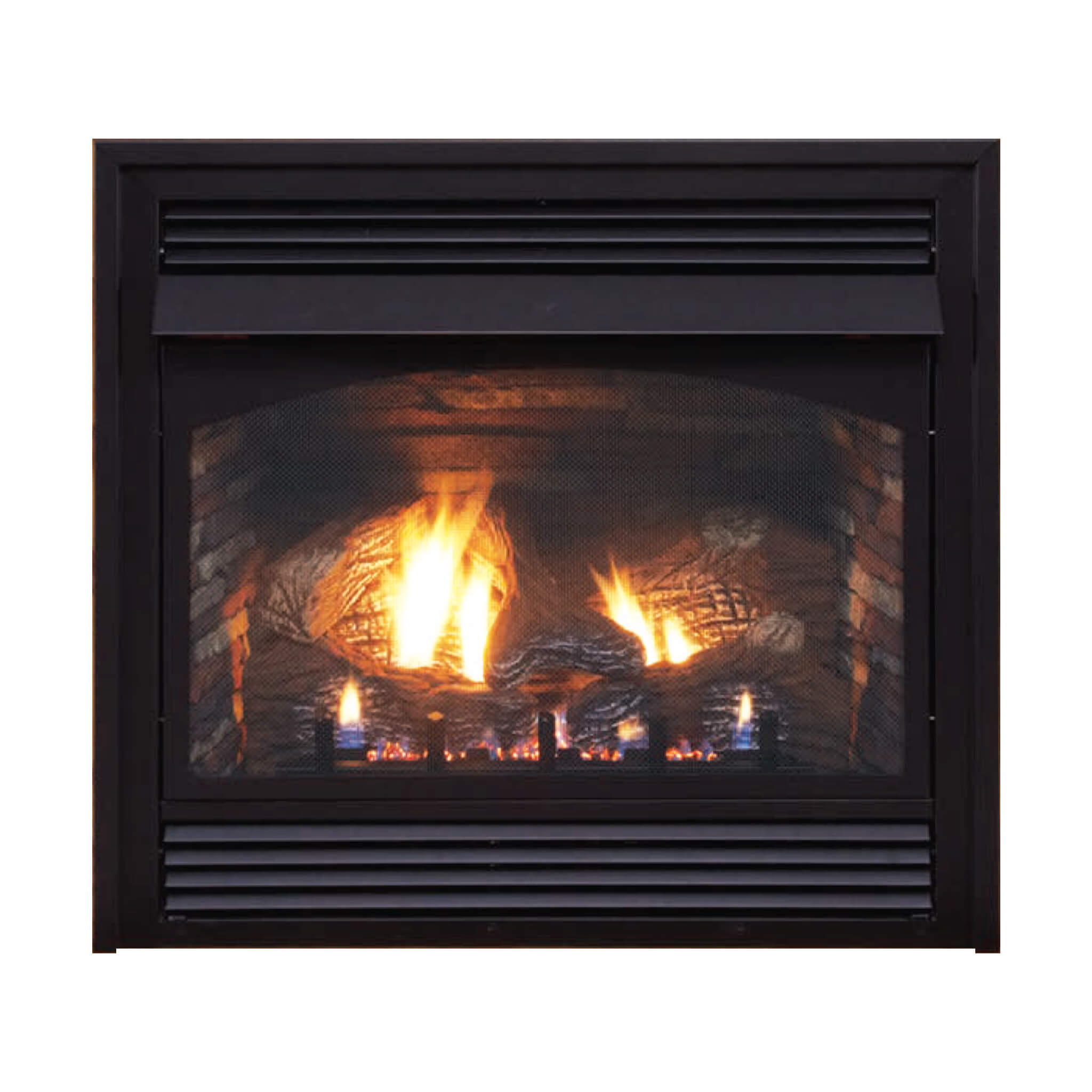 White Mountain Hearth (Empire) Vail 32-Inch Vent-Free Propane/Natural Gas Fireplace With Outer Frame, Hood, Louvers (SAK41582)