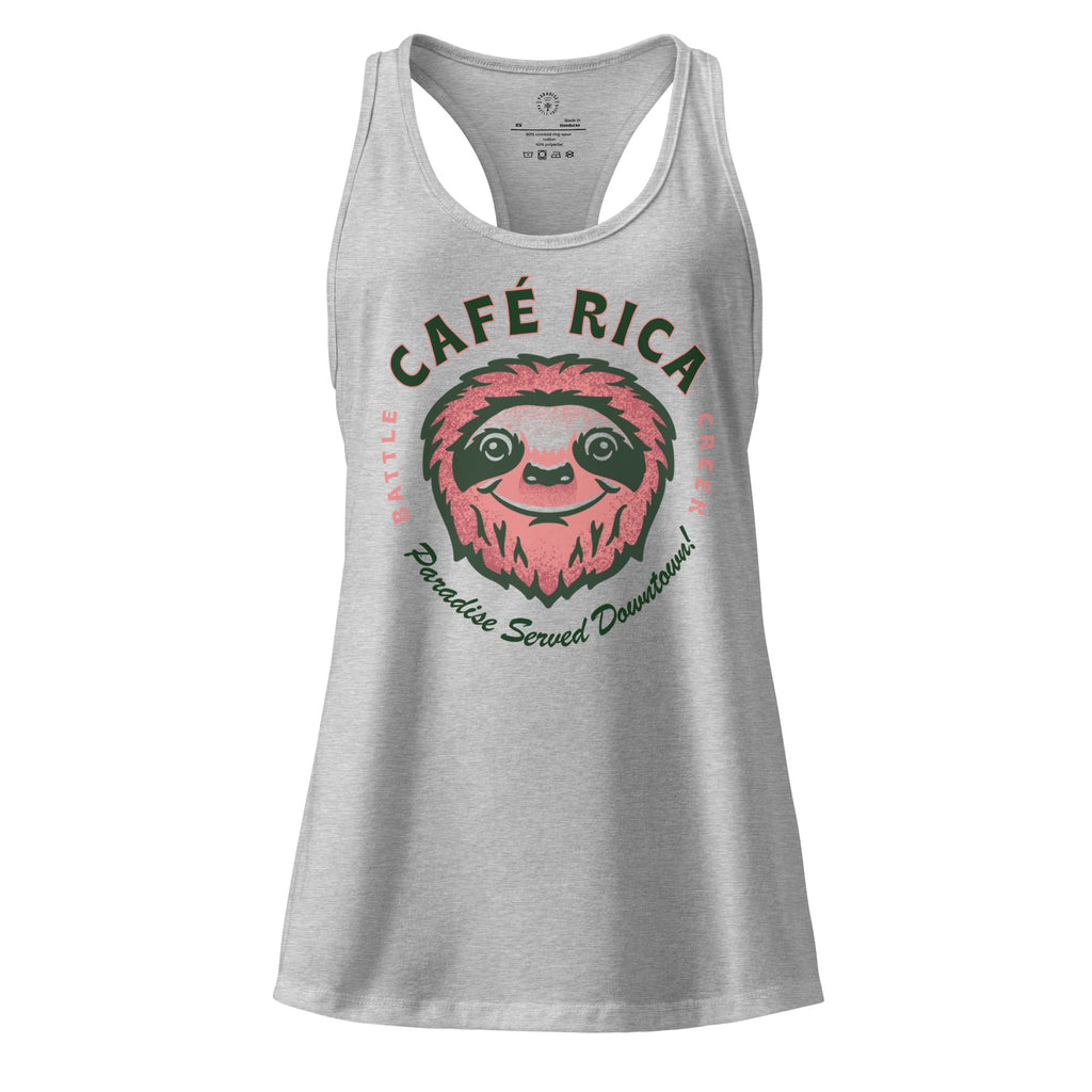 Sleepy Sloth Women’s fitted racerback tank top