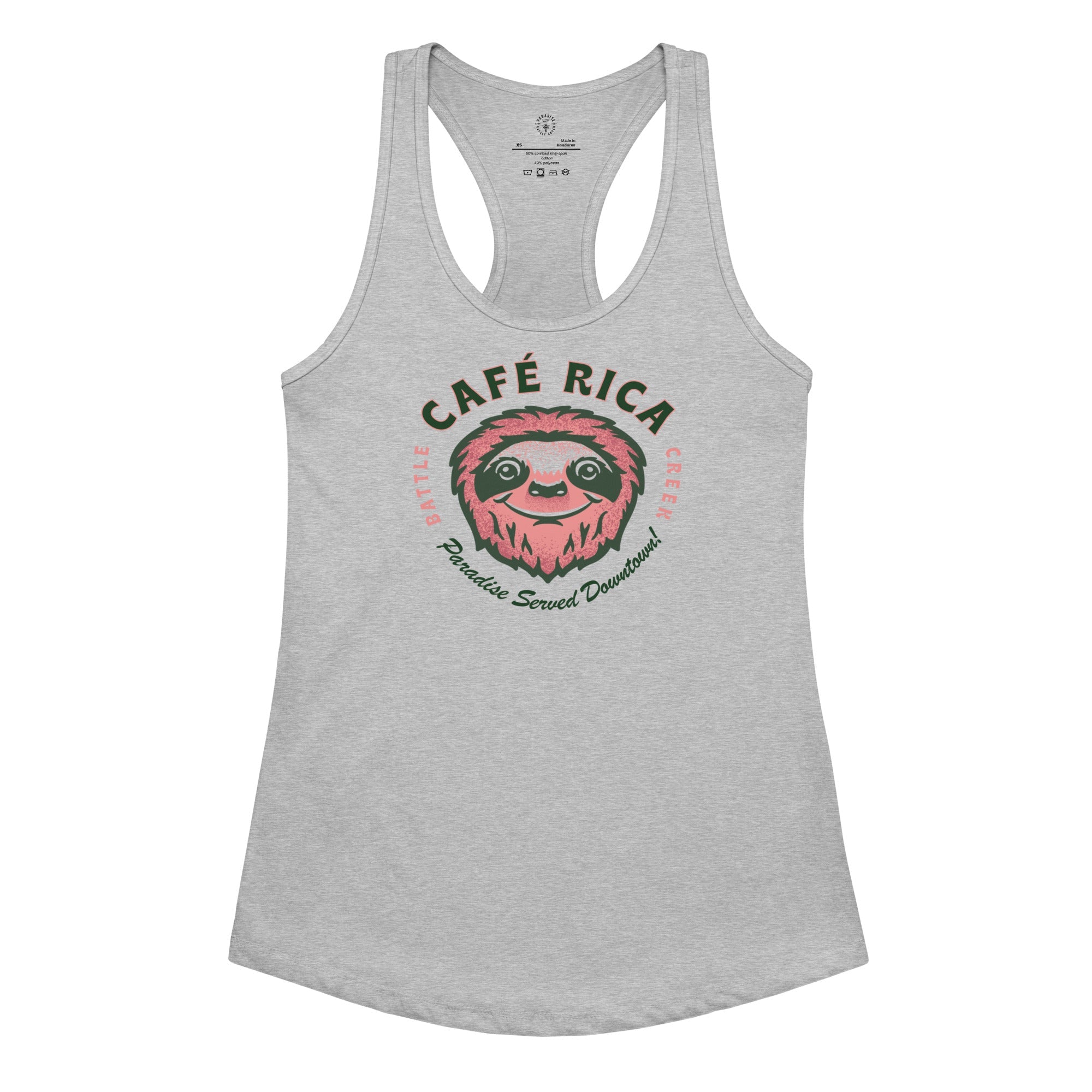 Sleepy Sloth Women’s fitted racerback tank top