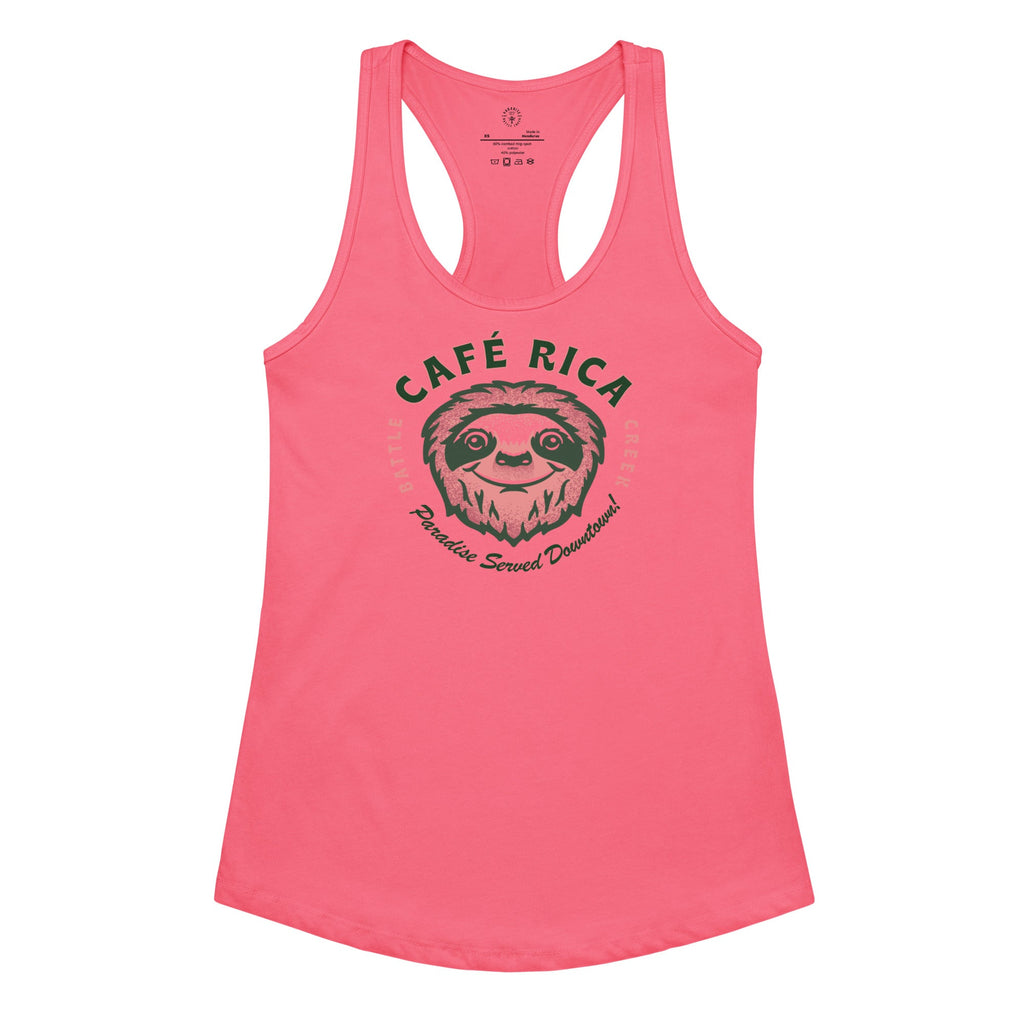 Sleepy Sloth Women’s fitted racerback tank top