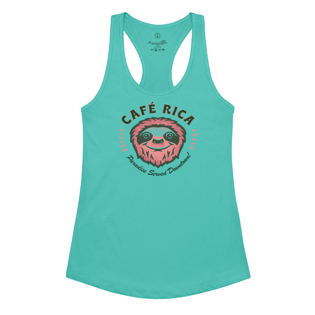 Sleepy Sloth Women’s fitted racerback tank top