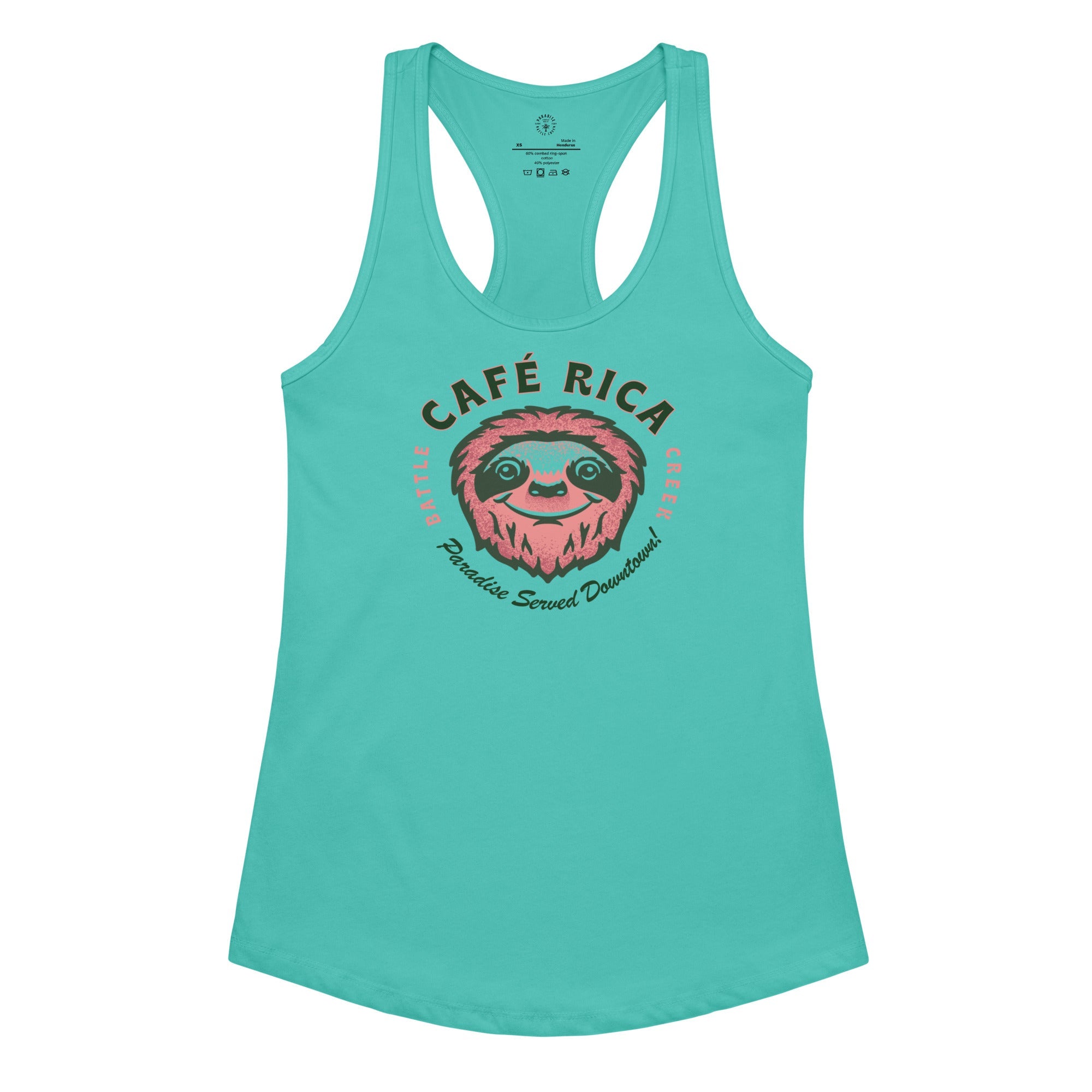 Sleepy Sloth Women’s fitted racerback tank top