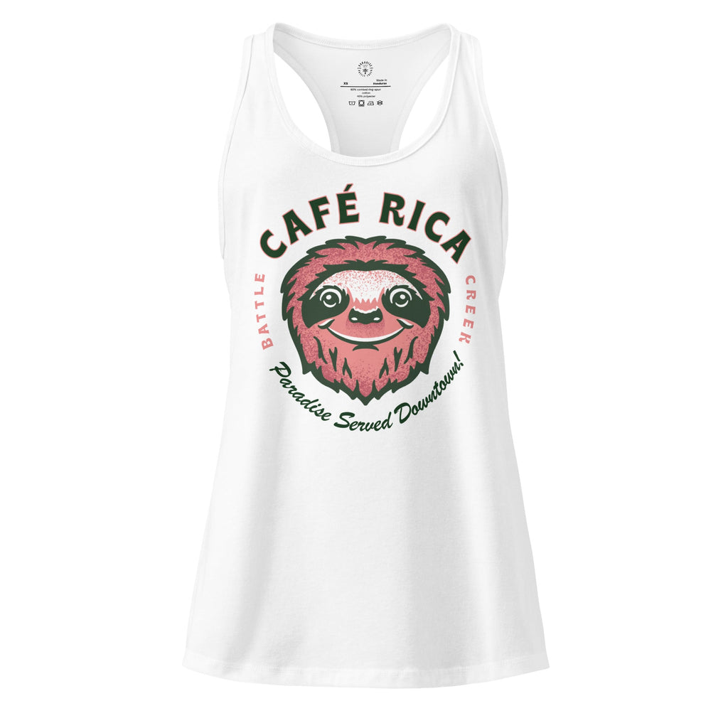 Sleepy Sloth Women’s fitted racerback tank top