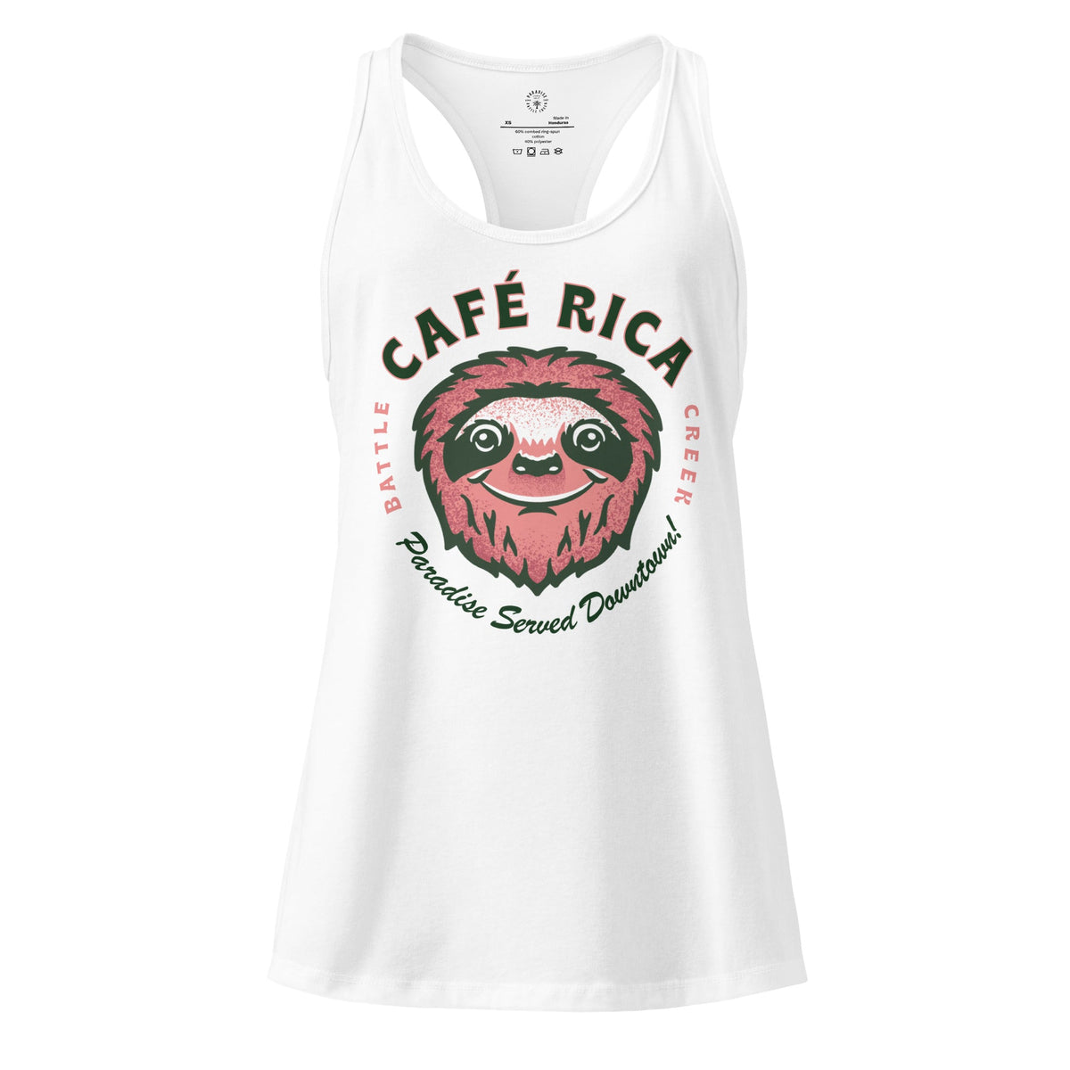Sleepy Sloth Women’s fitted racerback tank top