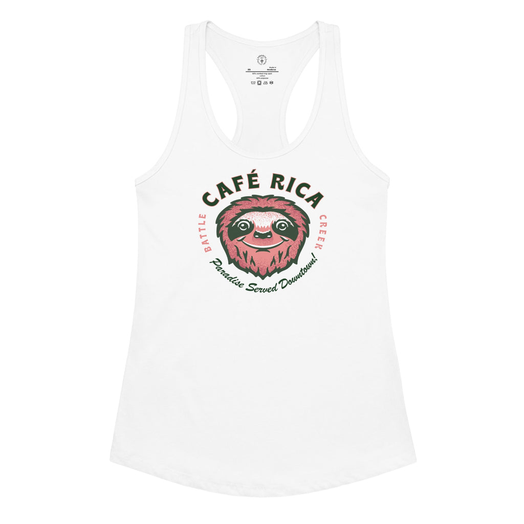 Sleepy Sloth Women’s fitted racerback tank top