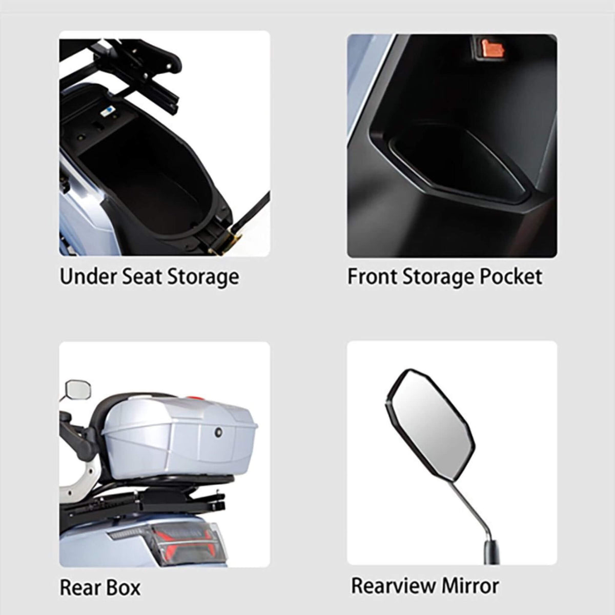 Zvg Heavy-Duty 1000W 60V/20AH 330LBS Four-Wheel All-Terrain Travel Mobility Scooter [SN-4L] (SAK97245)